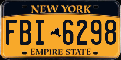 NY license plate FBI6298