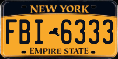 NY license plate FBI6333