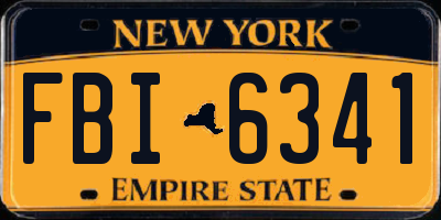 NY license plate FBI6341