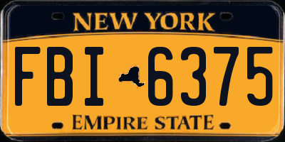NY license plate FBI6375