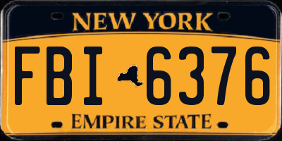 NY license plate FBI6376