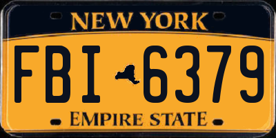 NY license plate FBI6379