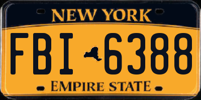 NY license plate FBI6388