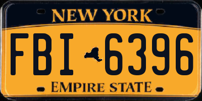 NY license plate FBI6396