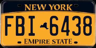 NY license plate FBI6438