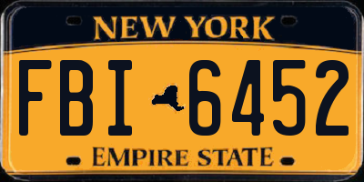 NY license plate FBI6452