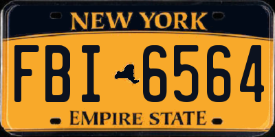 NY license plate FBI6564