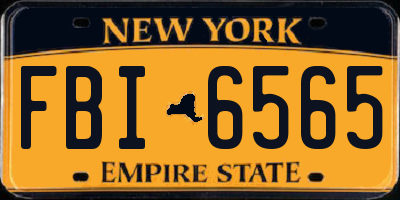 NY license plate FBI6565