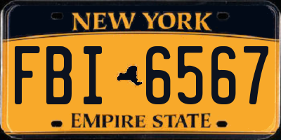 NY license plate FBI6567