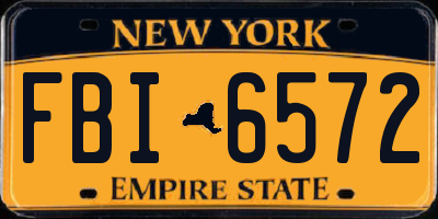 NY license plate FBI6572