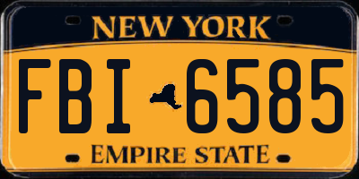 NY license plate FBI6585