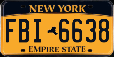 NY license plate FBI6638