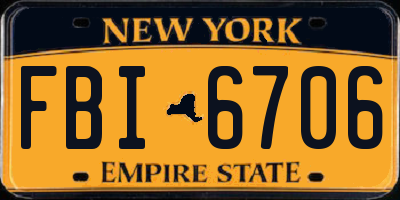 NY license plate FBI6706