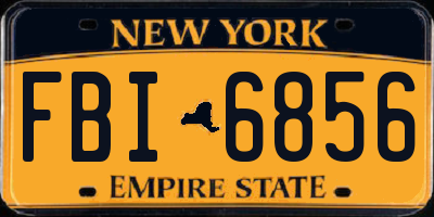 NY license plate FBI6856