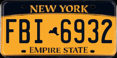 NY license plate FBI6932