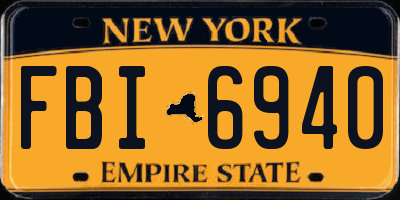 NY license plate FBI6940