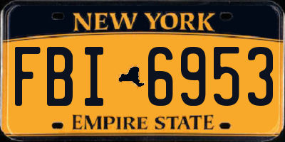 NY license plate FBI6953