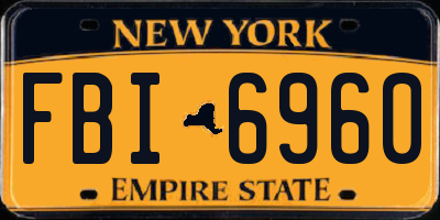 NY license plate FBI6960