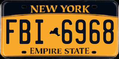 NY license plate FBI6968