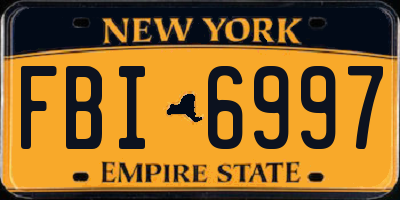 NY license plate FBI6997