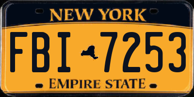 NY license plate FBI7253
