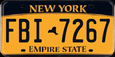 NY license plate FBI7267
