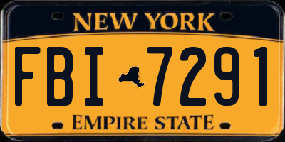 NY license plate FBI7291