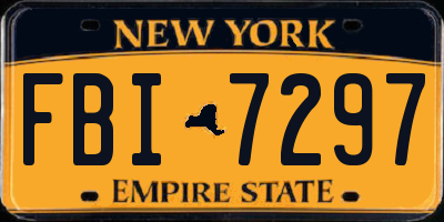 NY license plate FBI7297