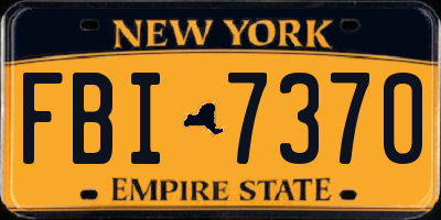NY license plate FBI7370