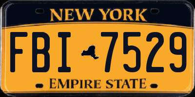 NY license plate FBI7529