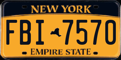 NY license plate FBI7570
