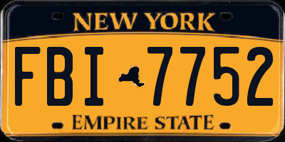 NY license plate FBI7752