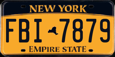 NY license plate FBI7879