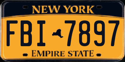 NY license plate FBI7897