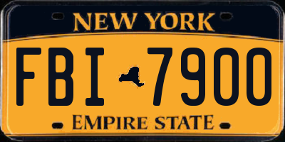 NY license plate FBI7900