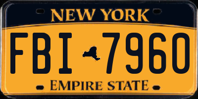 NY license plate FBI7960