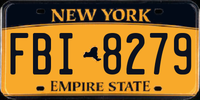NY license plate FBI8279