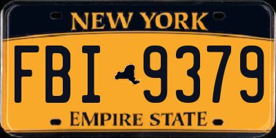 NY license plate FBI9379