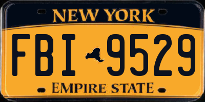 NY license plate FBI9529