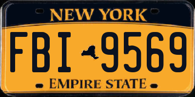 NY license plate FBI9569