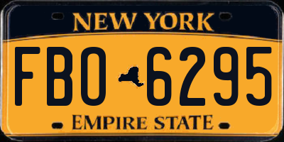 NY license plate FBO6295