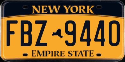 NY license plate FBZ9440