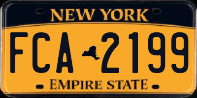 NY license plate FCA2199