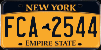 NY license plate FCA2544