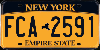 NY license plate FCA2591