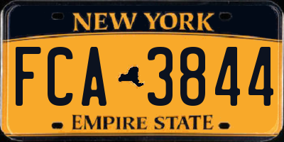 NY license plate FCA3844