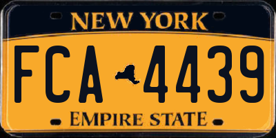 NY license plate FCA4439