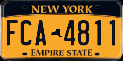NY license plate FCA4811