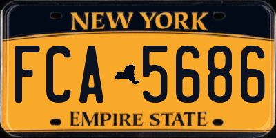 NY license plate FCA5686