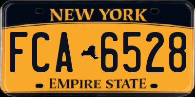 NY license plate FCA6528